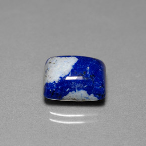 Lápis-lazúli azul natural 6,92ct, baguete, opaco
