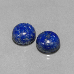 Pedras preciosas de lápis-lazúli azul natural de  ct, corte redondo, opaco