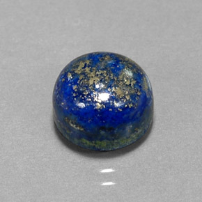 Lápis-lazúli azul natural 5,87ct, corte redondo, opaco