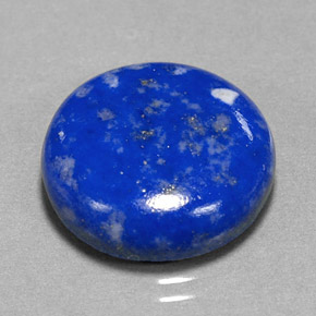 Lápis-lazúli azul natural 13,36ct, corte redondo, opaco