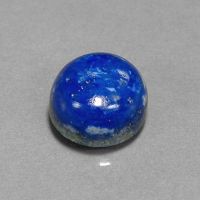 Lápis-lazúli azul natural 5,07ct, corte redondo, opaco