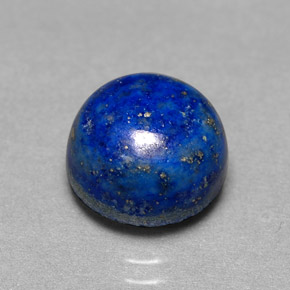 Lápis-lazúli azul natural 5,24ct, corte redondo, opaco