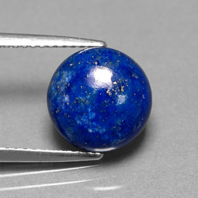 Lápis-lazúli azul natural 4,10ct, corte redondo, opaco