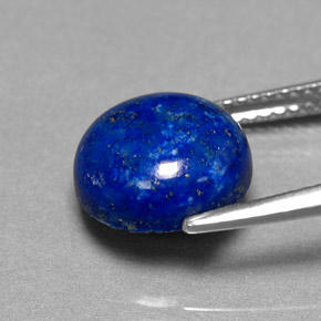 Lápis-lazúli azul natural 4,10ct, corte redondo, opaco