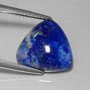 Lápis-lazúli azul real Natural 6.24ct, Trilhão, Opaco