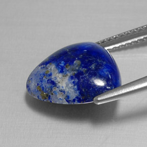 Lápis-lazúli azul real Natural 6.24ct, Trilhão, Opaco