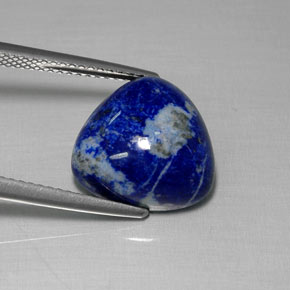 Lápis-lazúli azul natural 7,96ct, trillion, opaco