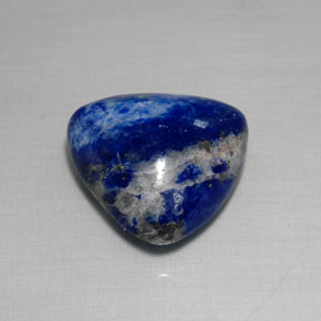 Lápis-lazúli azul natural 9,54ct, trillion, opaco