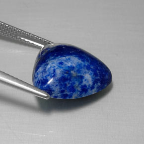 Lápis-lazúli azul natural 9,54ct, trillion, opaco