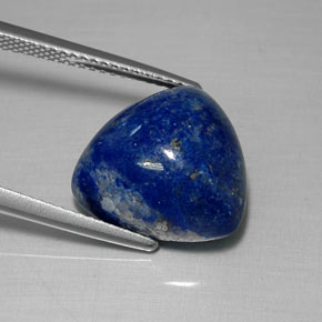 Lápis-lazúli azul real Natural 10.93ct, Trilhão, Opaco