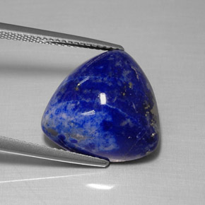 Lápis-lazúli azul natural 14,12ct, trillion, opaco