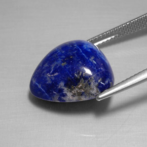Lápis-lazúli azul natural 14,12ct, trillion, opaco