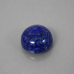Lápis-lazúli azul natural 4,91ct, corte redondo, opaco