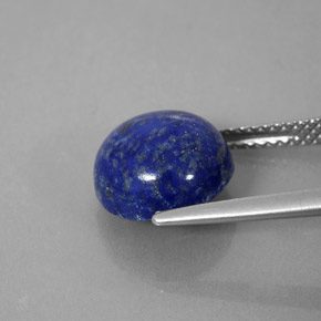 Lápis-lazúli azul natural 4,91ct, corte redondo, opaco