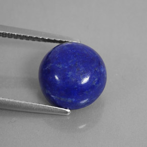 Lápis-lazúli azul natural 4,33ct, corte redondo, opaco