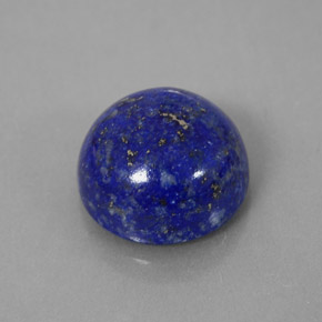 Lápis-lazúli azul natural 6,65ct, corte redondo, opaco