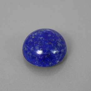 Lápis-lazúli azul real natural 4,18ct, corte redondo, opaco