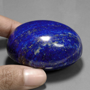 Lápis-lazúli azul natural 570,00ct, corte oval, opaco