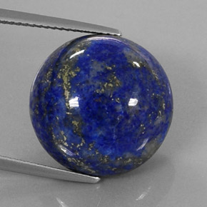 Lápis-lazúli azul real Natural 24.12ct, Corte Redondo, Opaco