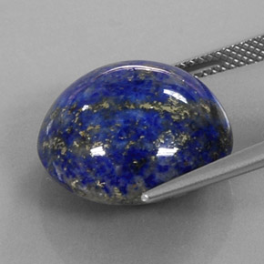 Lápis-lazúli azul real Natural 24.12ct, Corte Redondo, Opaco