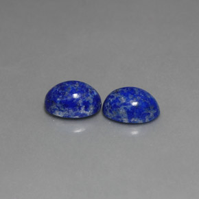 Pedras preciosas de lápis-lazúli azul natural de  ct, corte oval, opaco