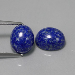 Pedras preciosas de lápis-lazúli azul natural de  ct, corte oval, opaco