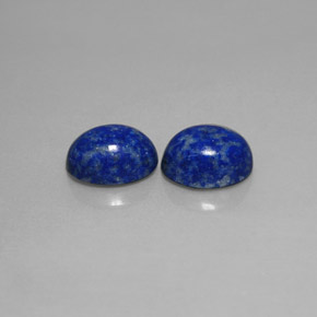 Pedras preciosas de lápis-lazúli azul natural de  ct, corte oval, opaco