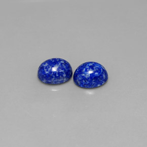 Pedras preciosas de lápis-lazúli azul natural de  ct, corte oval, opaco