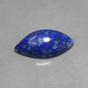Lápis-lazúli azul natural 2,98ct, marquise, opaco
