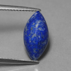 Lápis-lazúli azul natural 2,98ct, marquise, opaco