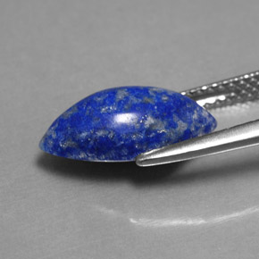 Lápis-lazúli azul natural 2,98ct, marquise, opaco