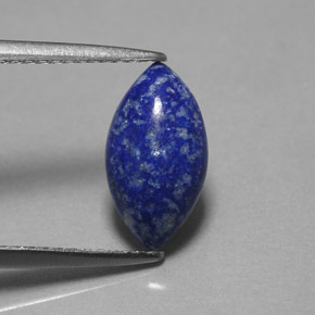 Lápis-lazúli azul natural 1,60ct, marquise, opaco
