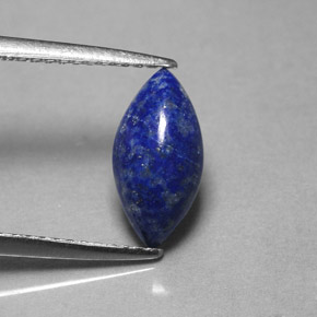 Lápis-lazúli azul natural 1,54ct, marquise, opaco