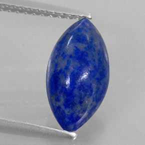 Lápis-lazúli azul natural 2,33ct, marquise, opaco