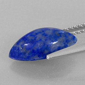 Lápis-lazúli azul natural 2,33ct, marquise, opaco