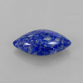 Lápis-lazúli azul natural 3,29ct, marquise, opaco