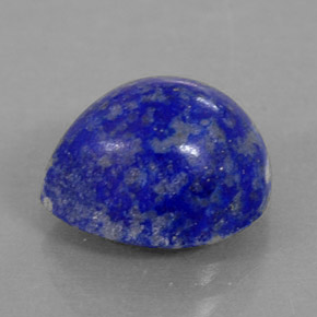 Lápis-lazúli azul natural 3,51ct, formato de pêra, opaco