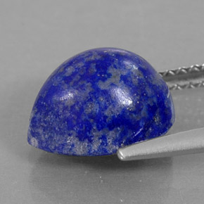 Lápis-lazúli azul natural 3,51ct, formato de pêra, opaco