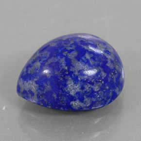Lápis-lazúli azul natural 4,49ct, formato de pêra, opaco