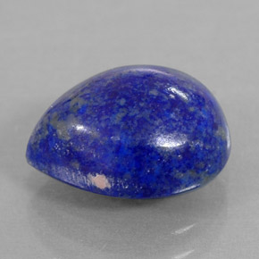 Lápis-lazúli azul natural 3,95ct, formato de pêra, opaco