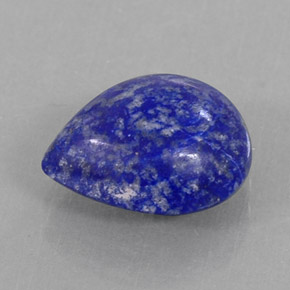 Lápis-lazúli azul natural 3,72ct, formato de pêra, opaco