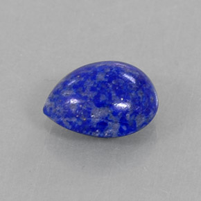 Lápis-lazúli azul natural 1,70ct, formato de pêra, opaco