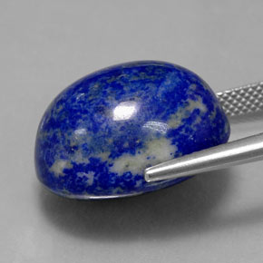 Lápis-lazúli azul natural 25,84ct, corte oval, opaco