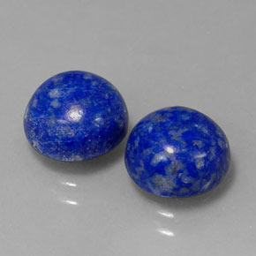 Pedras preciosas de lápis-lazúli azul natural de  ct, corte redondo, opaco