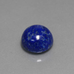 Lápis-lazúli azul natural 2,66ct, corte redondo, opaco