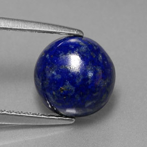 Lápis-lazúli azul natural 2,73ct, corte redondo, opaco
