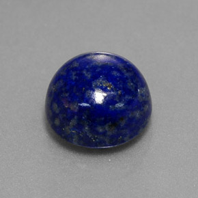 Lápis-lazúli azul natural 2,73ct, corte redondo, opaco