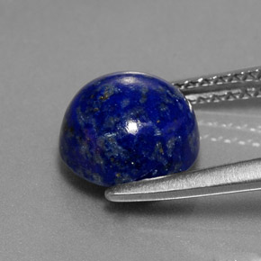 Lápis-lazúli azul natural 2,73ct, corte redondo, opaco