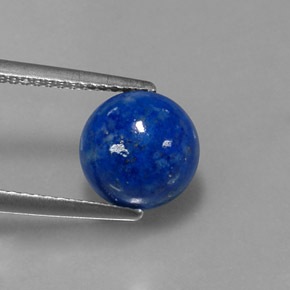 Lápis-lazúli azul natural 3,61ct, corte redondo, opaco