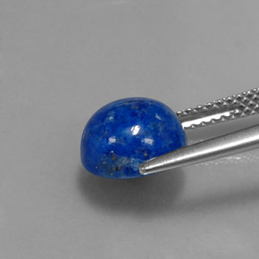 Lápis-lazúli azul natural 3,61ct, corte redondo, opaco